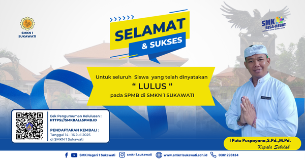 Read more about the article Hasil Seleksi SPMB SMKN 1 Sukawati